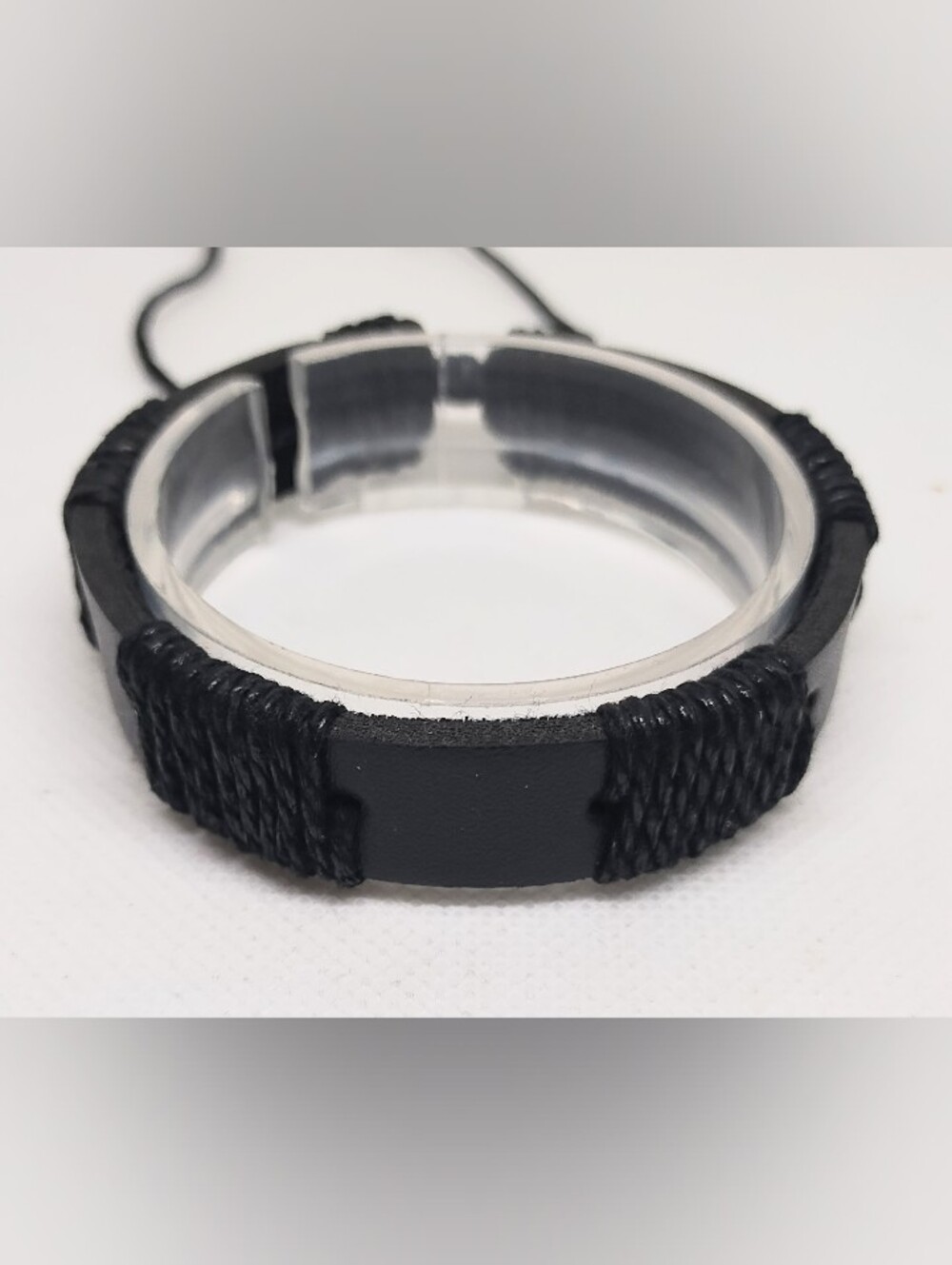 Men's‎ Bracelet Leather Layered Black New Jewelry G19